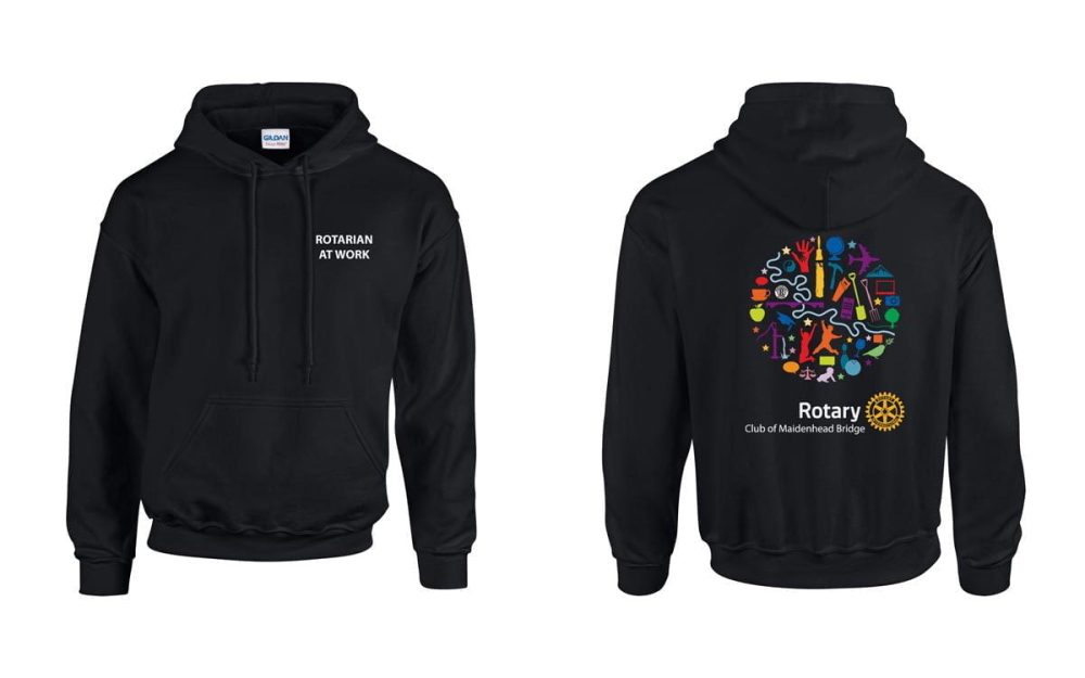 Ladies Hoodie - Maidenhead Bridge Rotary Club Both