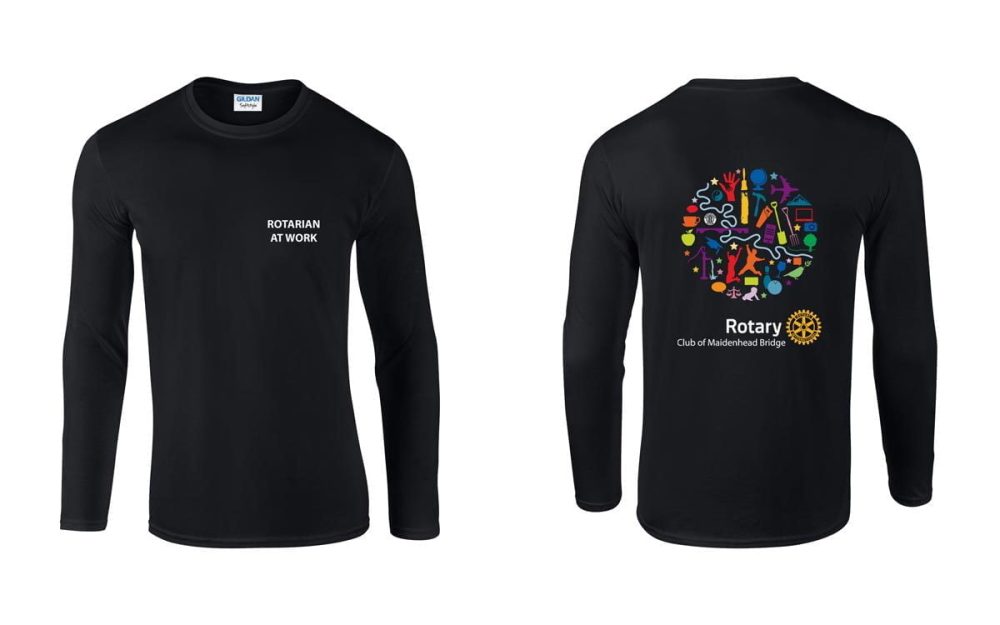 Mens Long Sleeve T-Shirt - Maidenhead Bridge Rotary