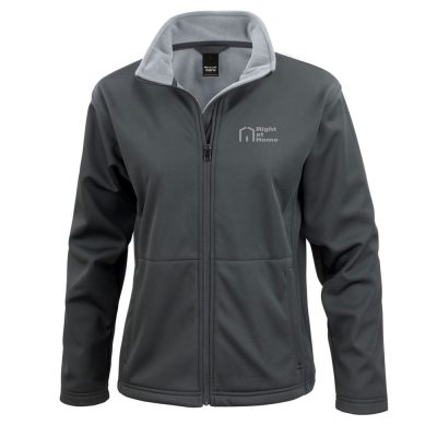 Right At Home Ladies Soft Shell Jacket - Black