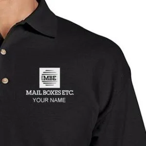 Mailboxes Etc. MBE Black Polo Shirt