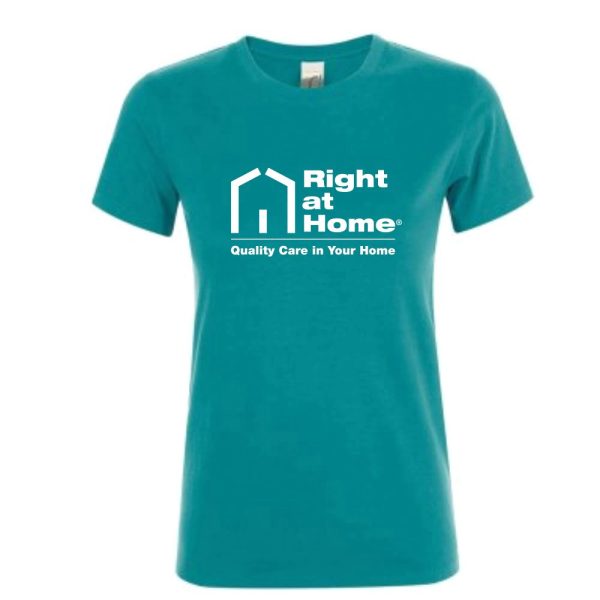 Right At Home Promotional Ladies T-Shirt - Teal
