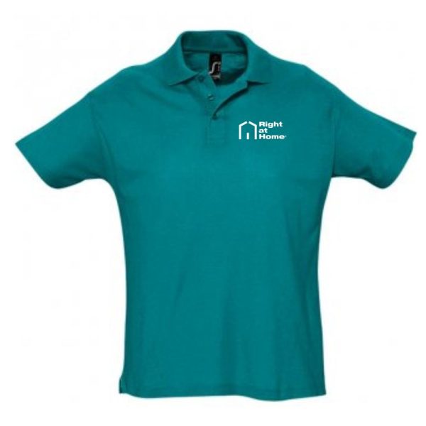 Right At Home Polo Shirt - Duck Blue