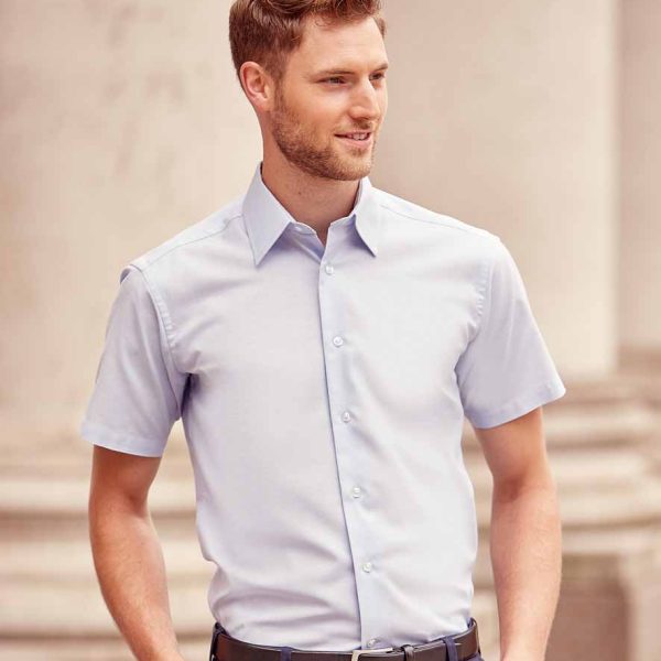 Russell Short Sleeve Tailored Oxford Shirt - 923M