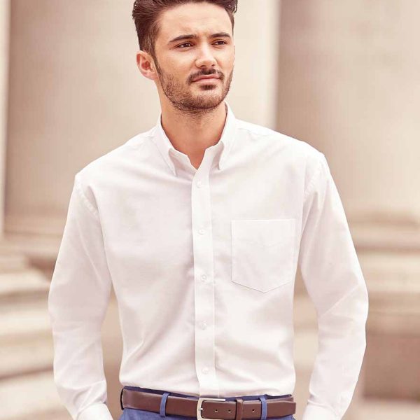 Russell Long Sleeve Easy Care Oxford Shirt - 932M