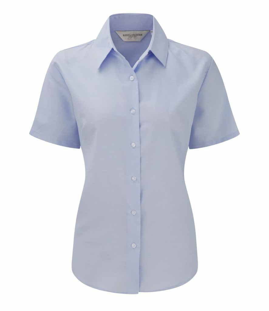 Russell Ladies Short Sleeve Oxford Shirt - 933F | SP Workwear