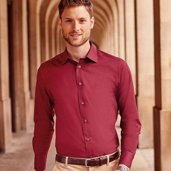 Russell Long Sleeve Ecare Fitted Shirt - 946M