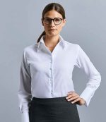 956F Russell Collection Ladies Long Sleeve Ultimate Non-Iron Shirt
