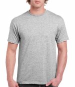 Gildan Men's Hammer Heavyweight T-Shirt – 100% Cotton, Graphite Heather, Medium