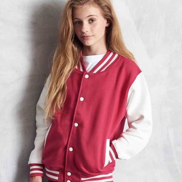 JH043B AWDis Kids Varsity Jacket