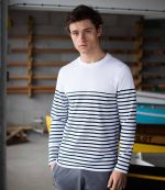 FR134Front Row Long Sleeve Breton Striped T-Shirt