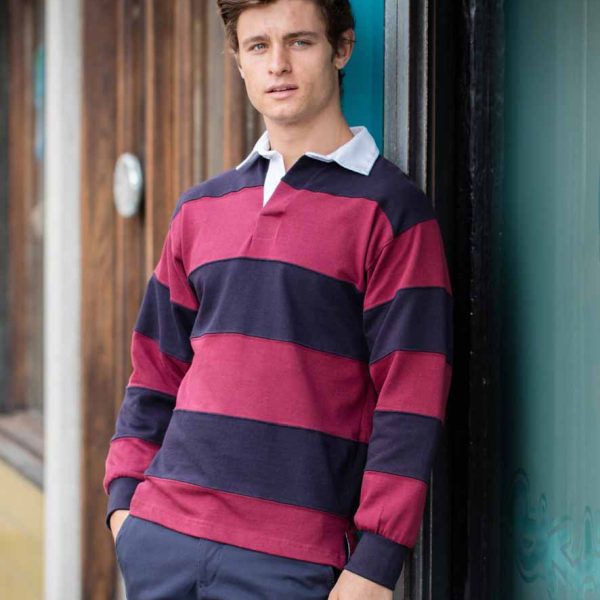 Front Row Sewn Stripe Rugby - FR8