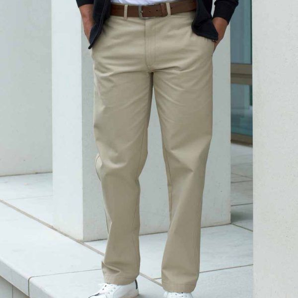 Henbury Flat Fronted Chinos - H608