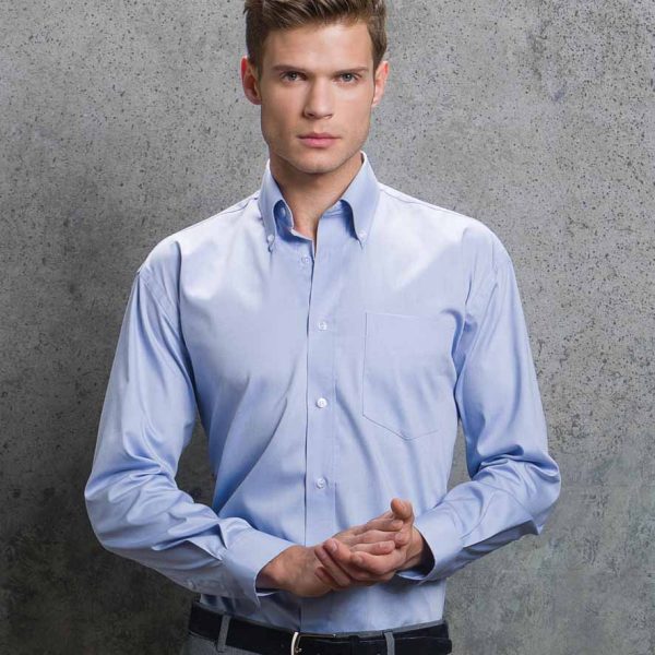Kustom Kit Long Sleeve Oxford Shirt - K105