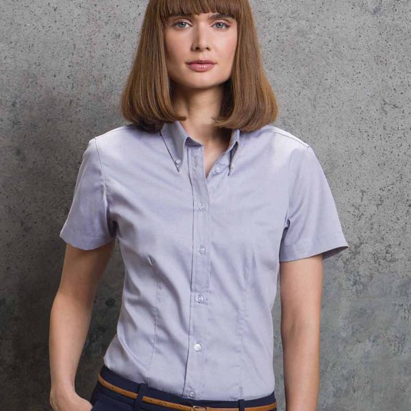 Kustom Kit Ladies Short Sleeve Oxford Blouse - K701