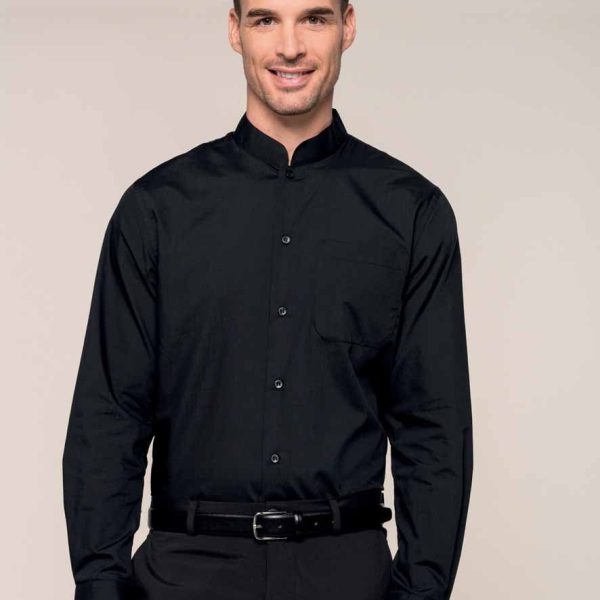 Kariban Long Sleeve Mandarin Collar Shirt - KB515