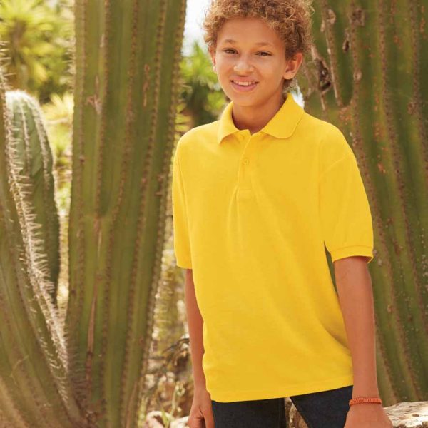 Fruit Of The Loom Kids Pique Polo Shirt - SS11B