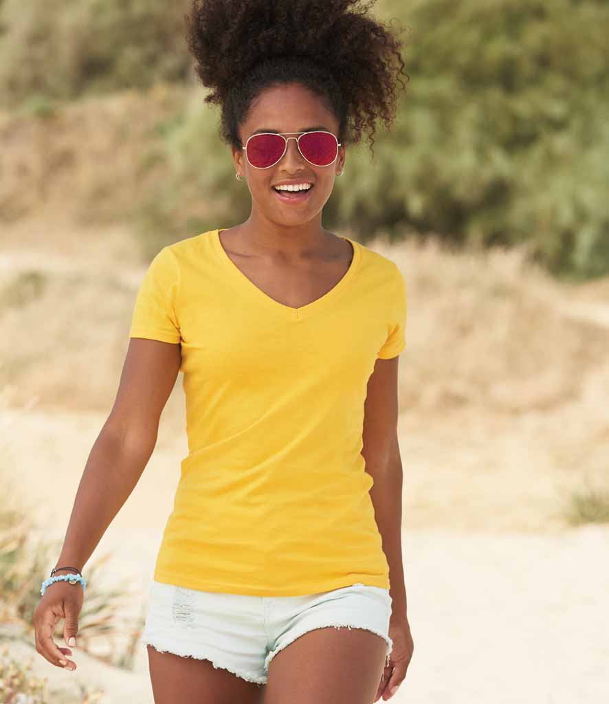 Fruit Of The Loom Lady Fit Value V Neck 