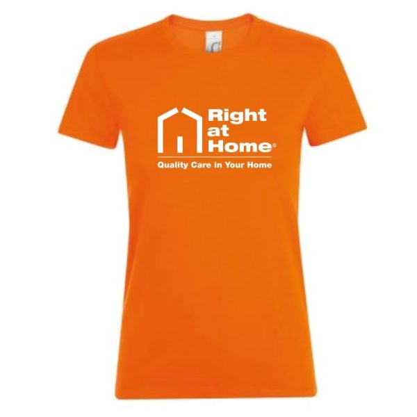 Right At Home Promotional Ladies T-Shirt - Orange