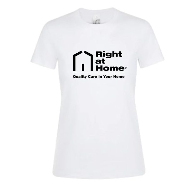 Right At Home Promotional Ladies T-Shirt - White
