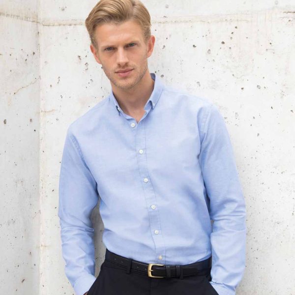 H512RHenbury Modern Long Sleeve Regular Fit Oxford Shirt Specification
