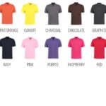 Embroidered polo shirts