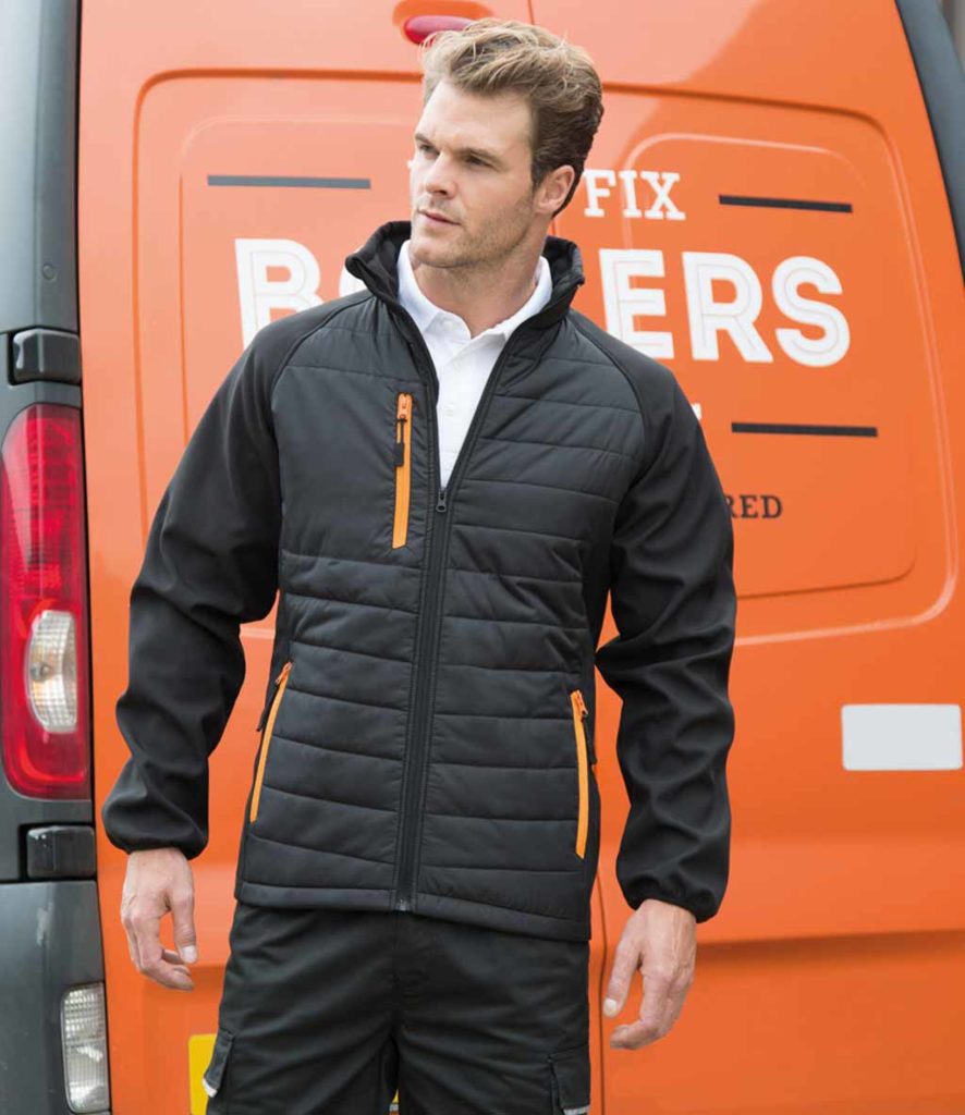 RS237 Result Black Compass Padded Jacket