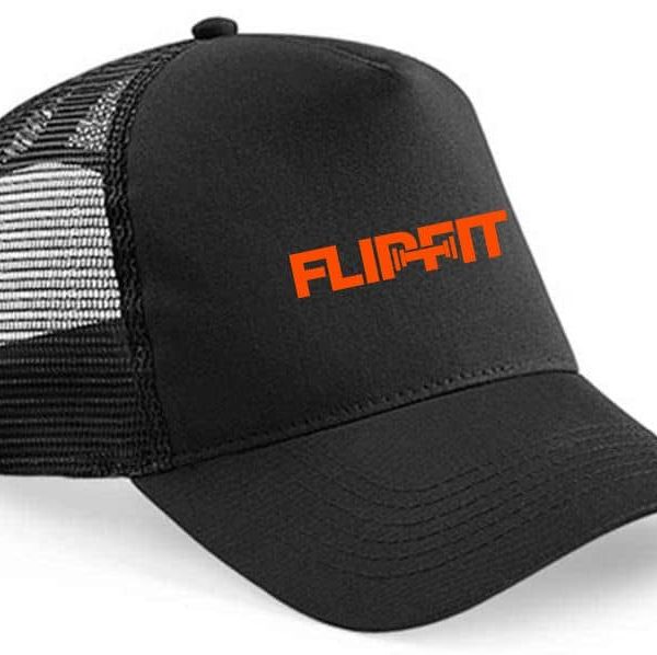 Flipfit Black Trucker Cap