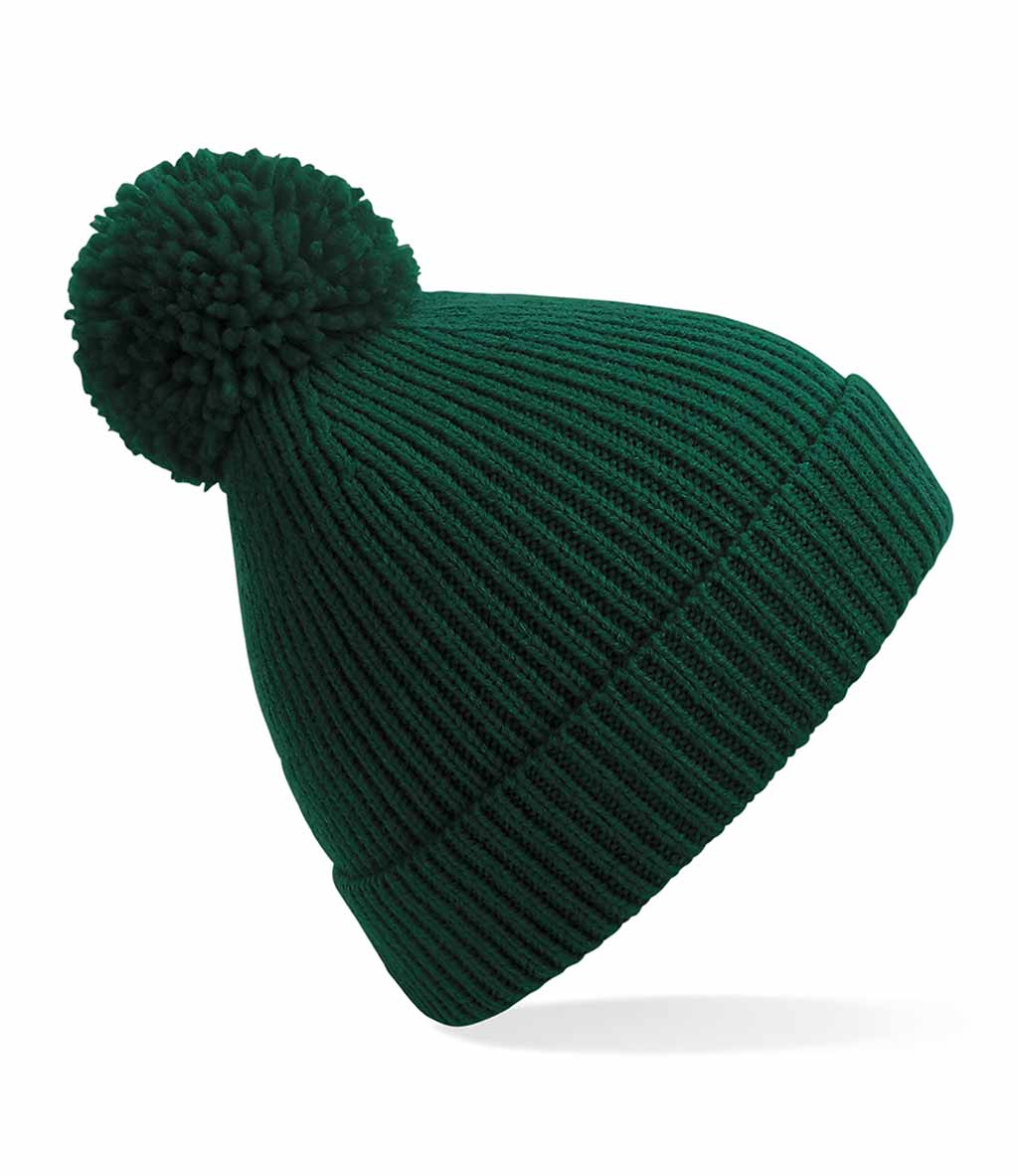 Beechfield Engineered Knit Ribbed Pom 