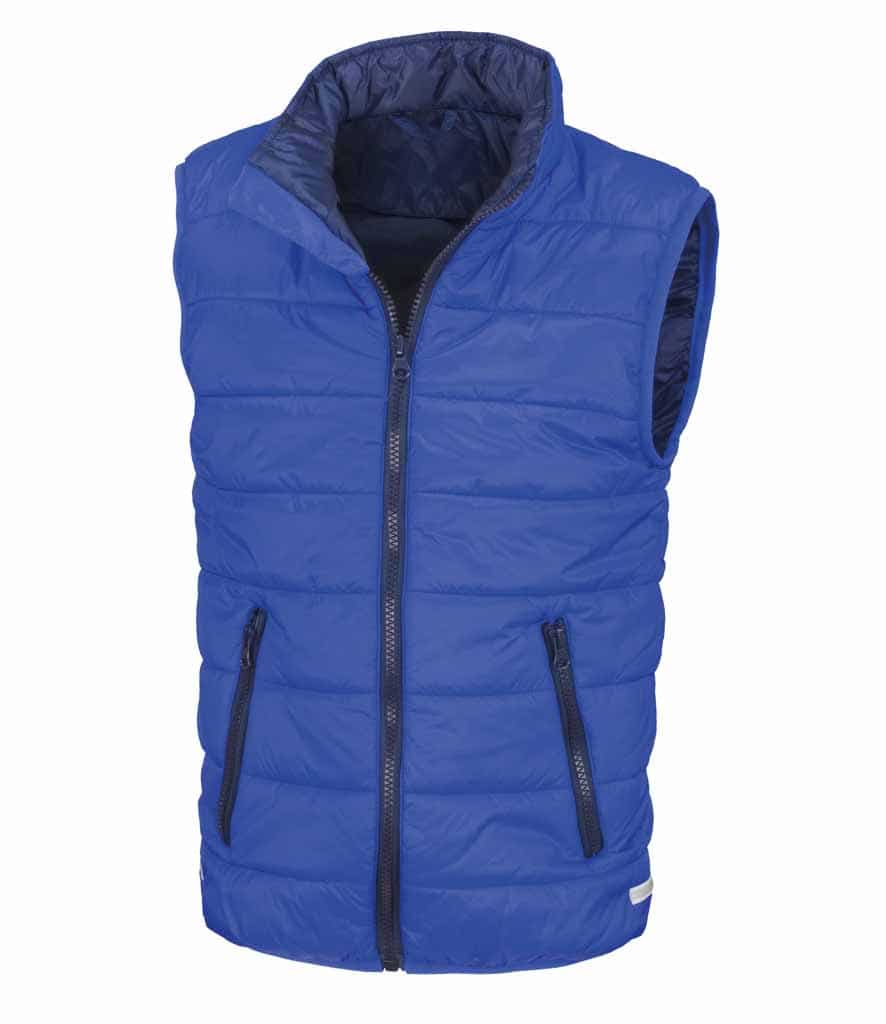 Gilet sans manches softshell rembourré rouge et noir Result R238X