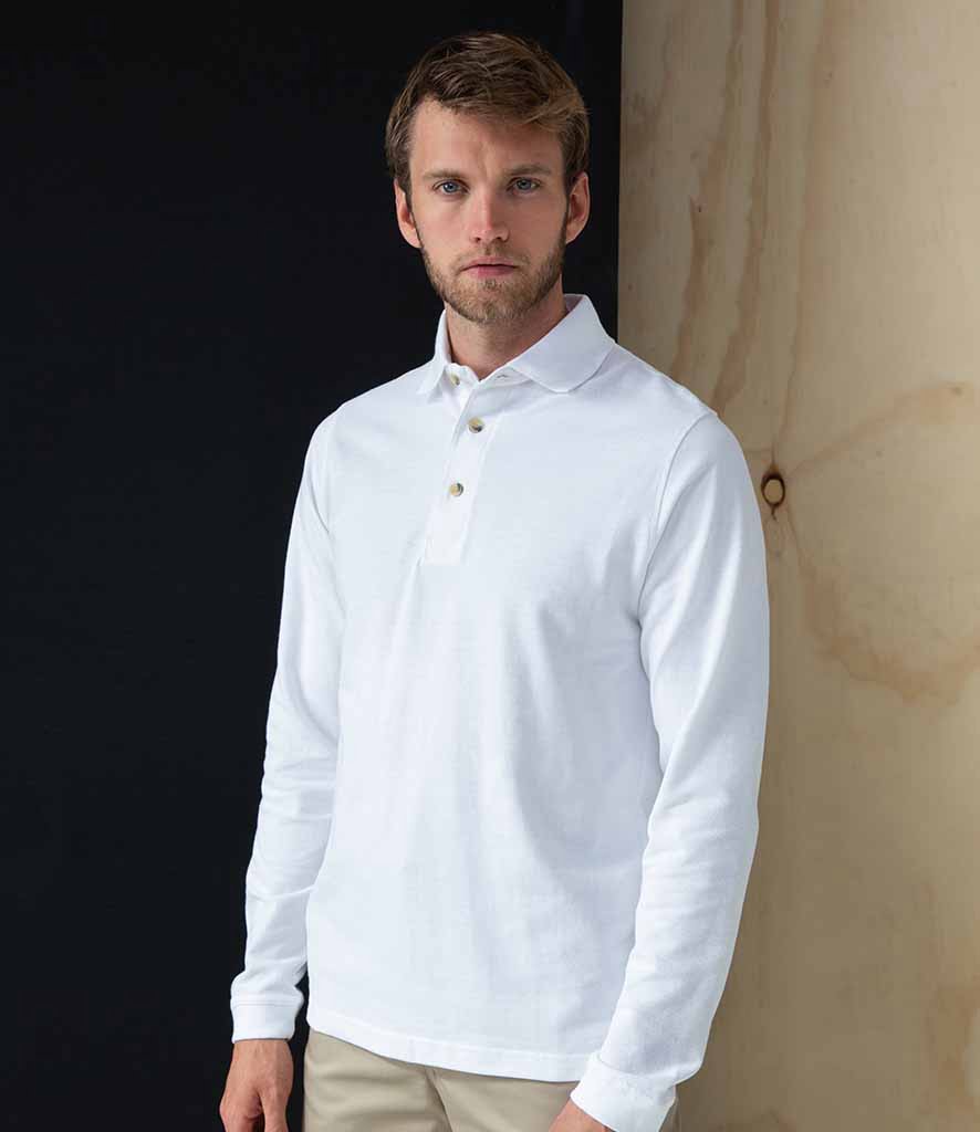 Henbury Classic Long Sleeve Polo - H105 
