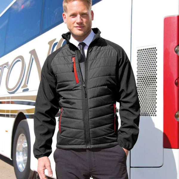 RS237 Result Black Compass Padded Jacket