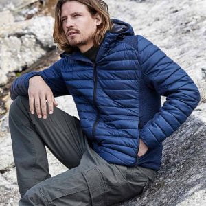 T9610 Tee Jays Crossover Hooded Padded Outdoor Jacket