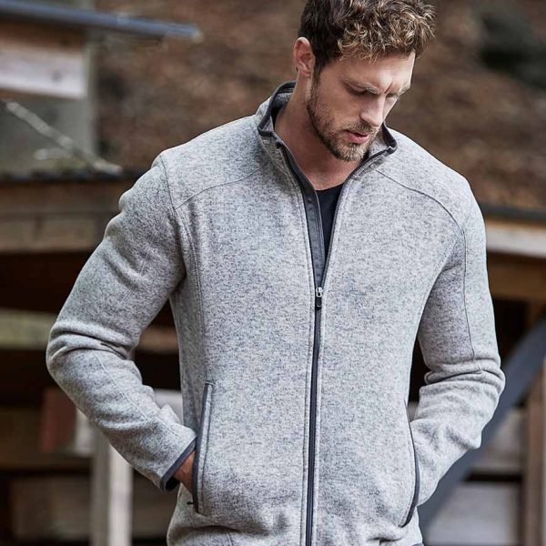 T9615 Tee Jays Knitted Outdoor Fleece Jacket