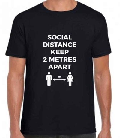 Social Distancing T-Shirt Black