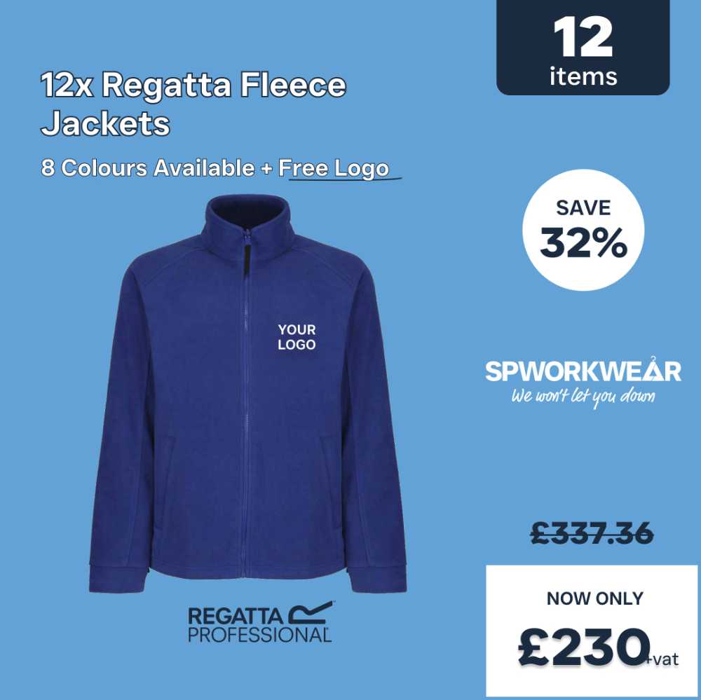 12x Regatta RG122 Fleece Jacket Bundle 2025 new 12x Regatta RG122 Fleece Jacket Bundle 2025 new