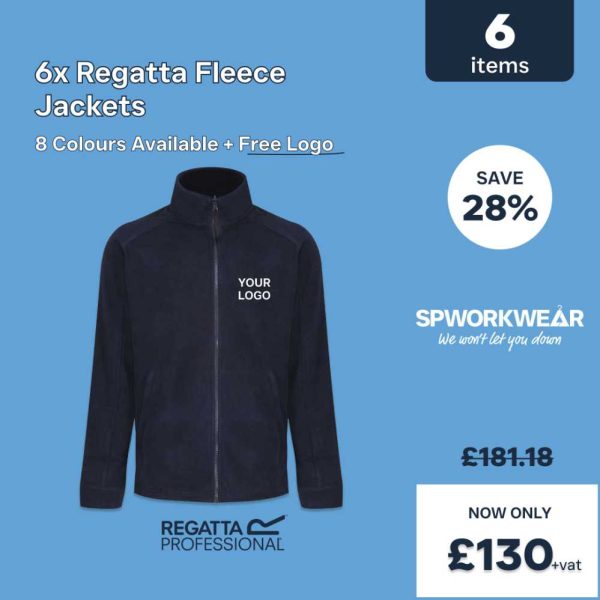 6x Regatta RG122 Fleece Jacket Bundle 2025