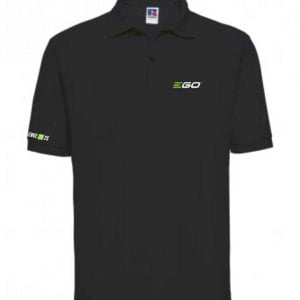 Ego Power Plus Unisex Black Polo Shirt 539M