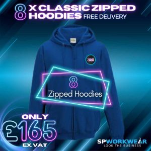 8 Classic Zipped Hoodie Bundle