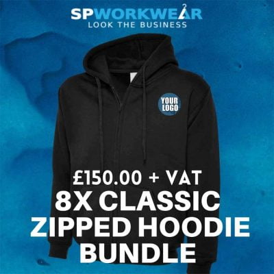 8 Classic Zipped Hoodie Bundle