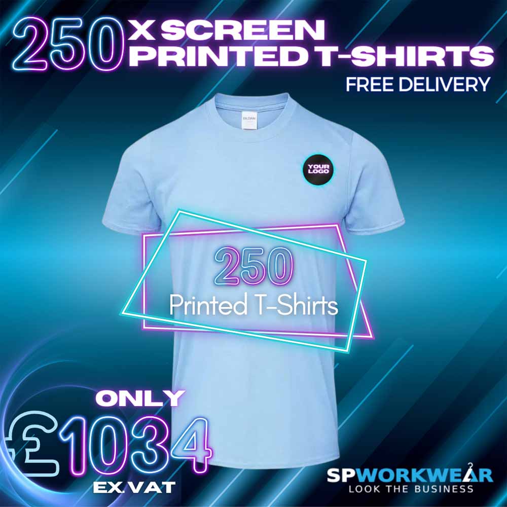 250 Screen Printed T-Shirts