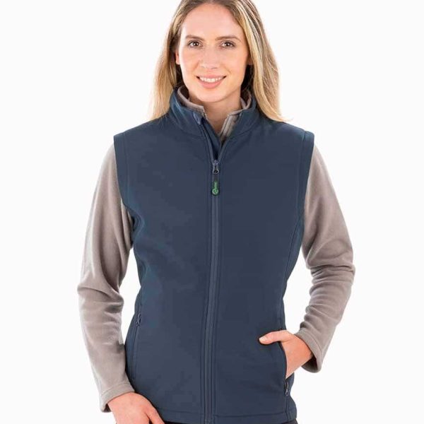RS902F Result Genuine Recycled Ladies Printable Soft Shell Bodywarmer