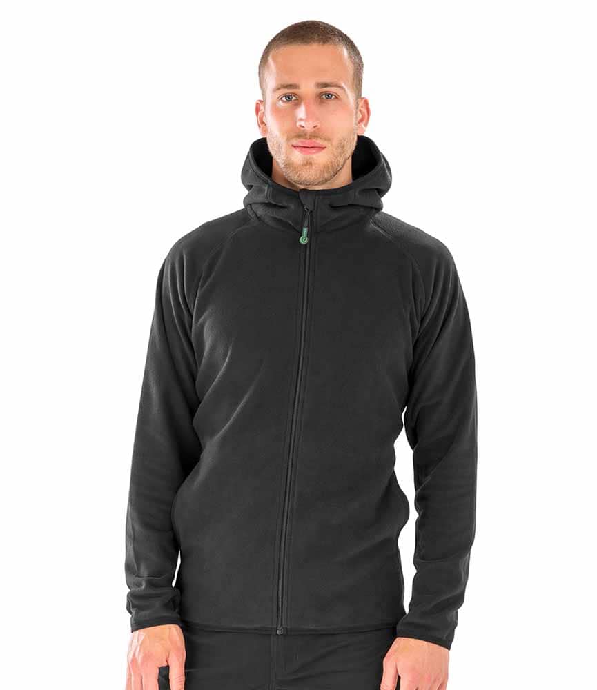 RS906 Result Genuine Recycled Hooded Micro Fleece Jacket
