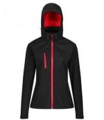 Regatta RG636 Softshell Jacket Black-Red