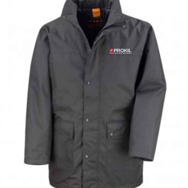 Prokil RS307M Surveyor Mens Coat Front - Black