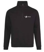 Artifax Zip Neck Sweatshirt Black