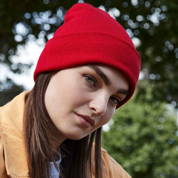BB45N Beechfield Organic Cotton Original Cuffed Beanie