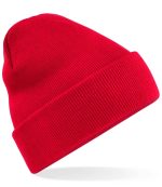 Beechfield Recycled Original Cuffed Beanie - BB45R - Red