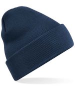 navy Beechfield Recycled Original Cuffed Beanie - BB45R - Navy