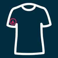 Right Sleeve-Selected Logo Placement Dark T-shirt