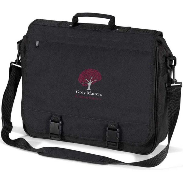 Grey Matters BG33 Portfolio Briefcase - Black